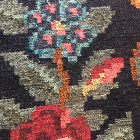 Authentic Moldavian Bessarabian Rose kilim rug handmade wool flatweave 6x 9 ft - Picture 2 of 9